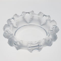 Lalique France Crystal Cigar Ashtray Bowl Dish