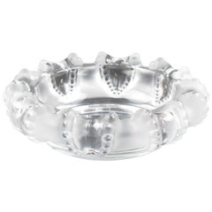 Lalique France Crystal Cigar Ashtray Bowl Dish