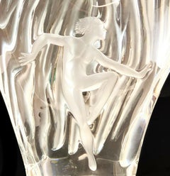 Lalique France Crystal Glass Dora Vase