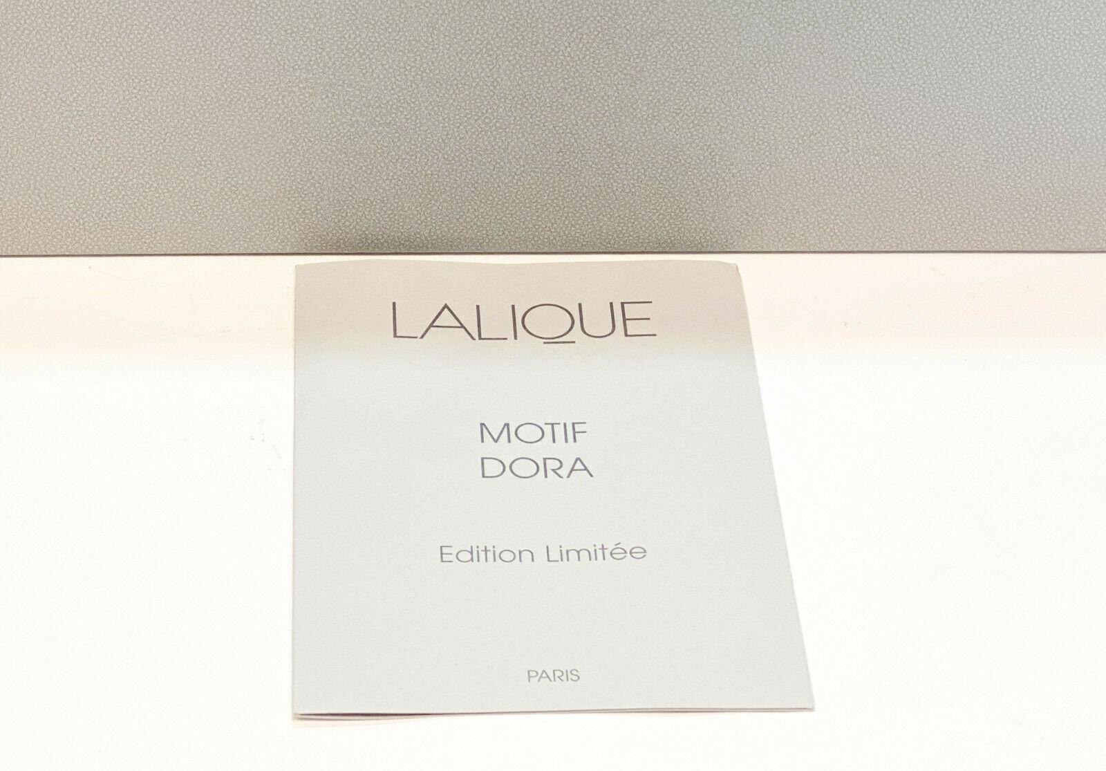 Lalique France Crystal Glass Dora Vase For Sale 2