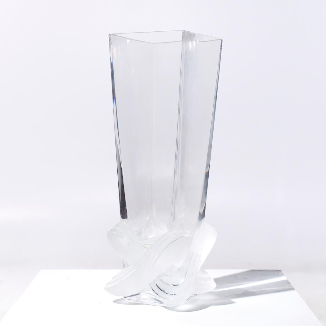 Art nouveau Vase Luca en cristal de Lalique France en vente