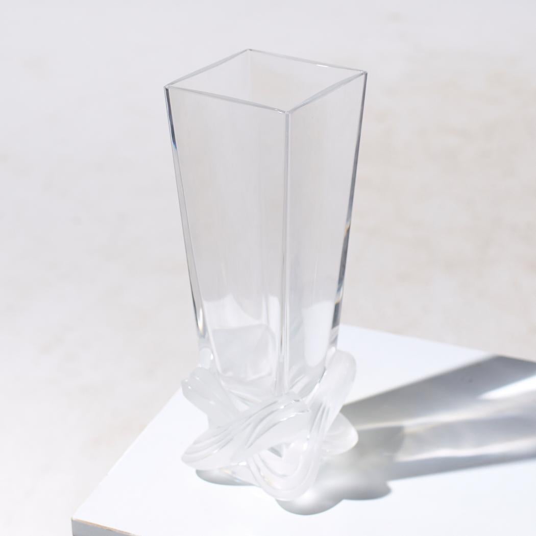 Vase Luca en cristal de Lalique France en vente 1