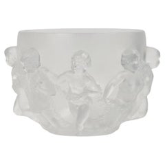 Retro LALIQUE FRANCE, Crystal Vase From 1945 Luxembourg Model