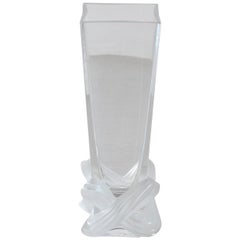 Lalique France Crystal Vase, Lucca Model