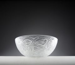 Schale „Finches“ von Lalique, Frankreich, 1980er-Jahre