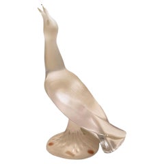 Lalique France Frosted Crystal Daphnis Seagull Sculpture 