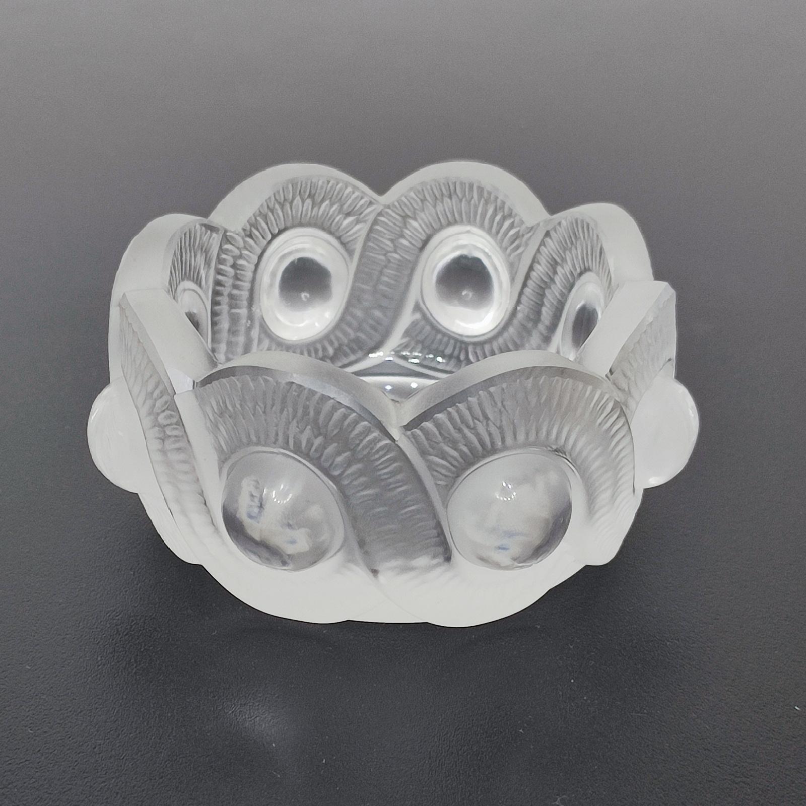 French Lalique France 'Gao' Ashtray, Decorative Bowl - FREE SHIPPING