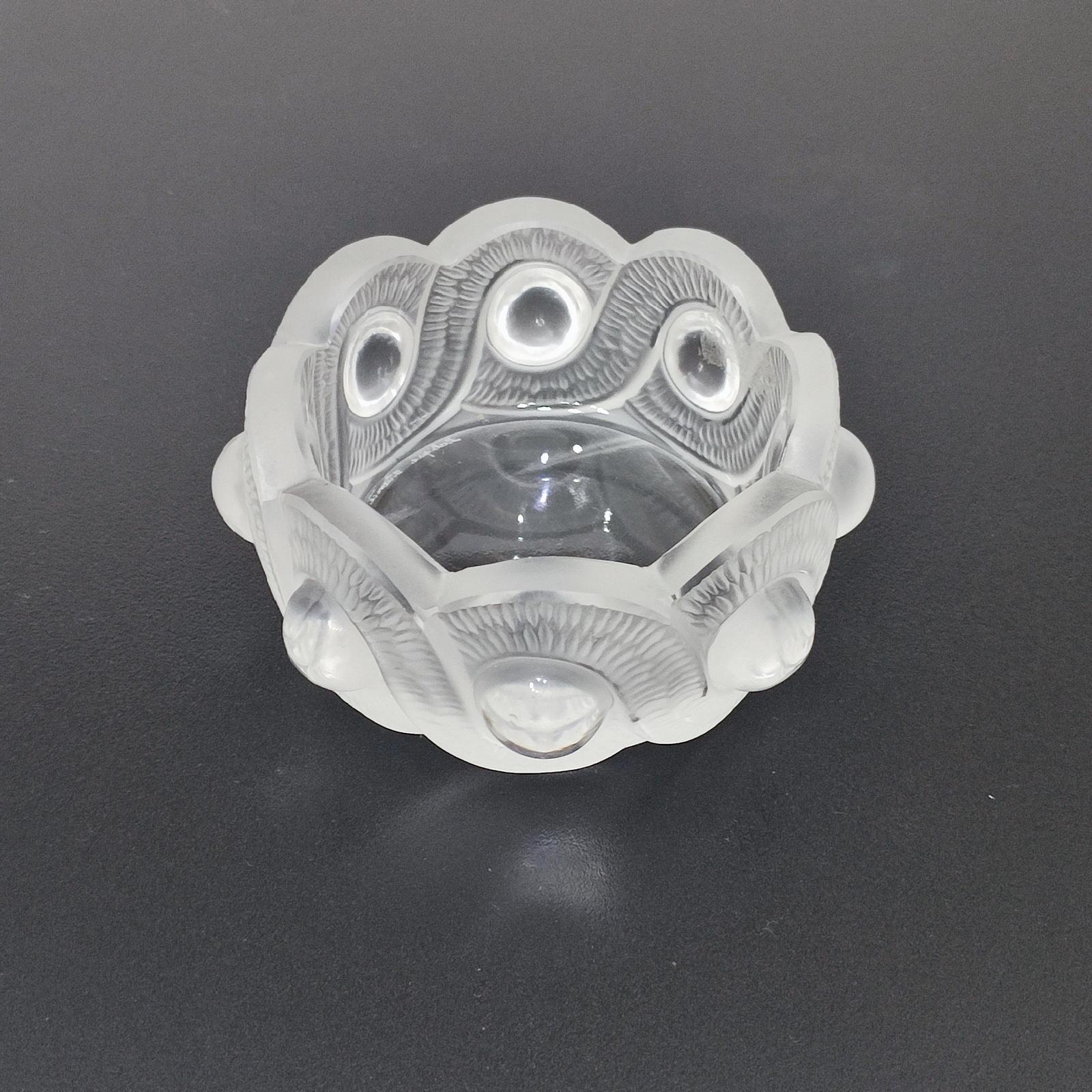 Lalique France 'Gao' Ashtray, Decorative Bowl - FREE SHIPPING In Excellent Condition In Bochum, NRW