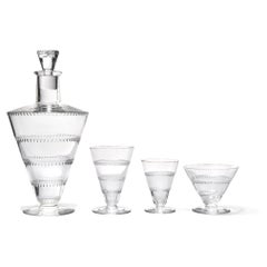 Lalique France Glass Service "Vouvray", 1932