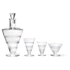 Vintage Lalique France Glass Service "Vouvray", 1932