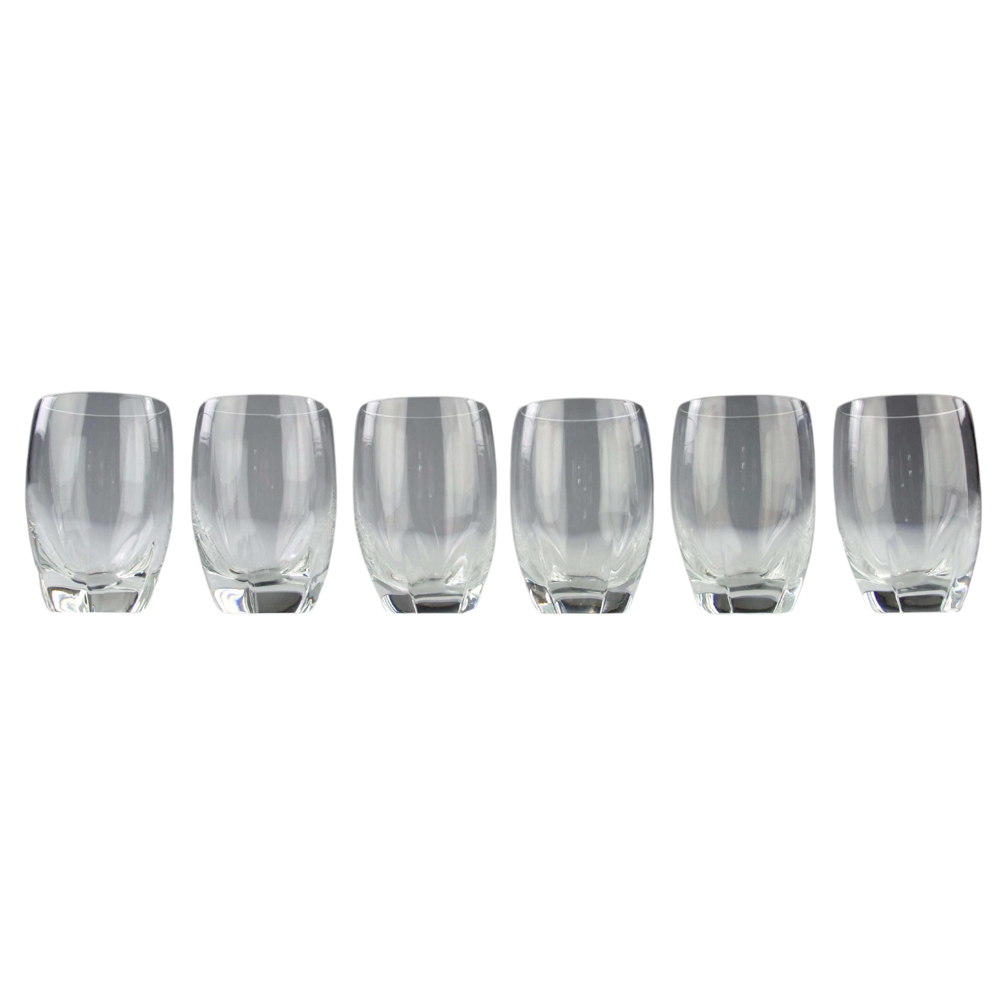 Lalique France, "Highland" White Wine Glasses, France 1980s