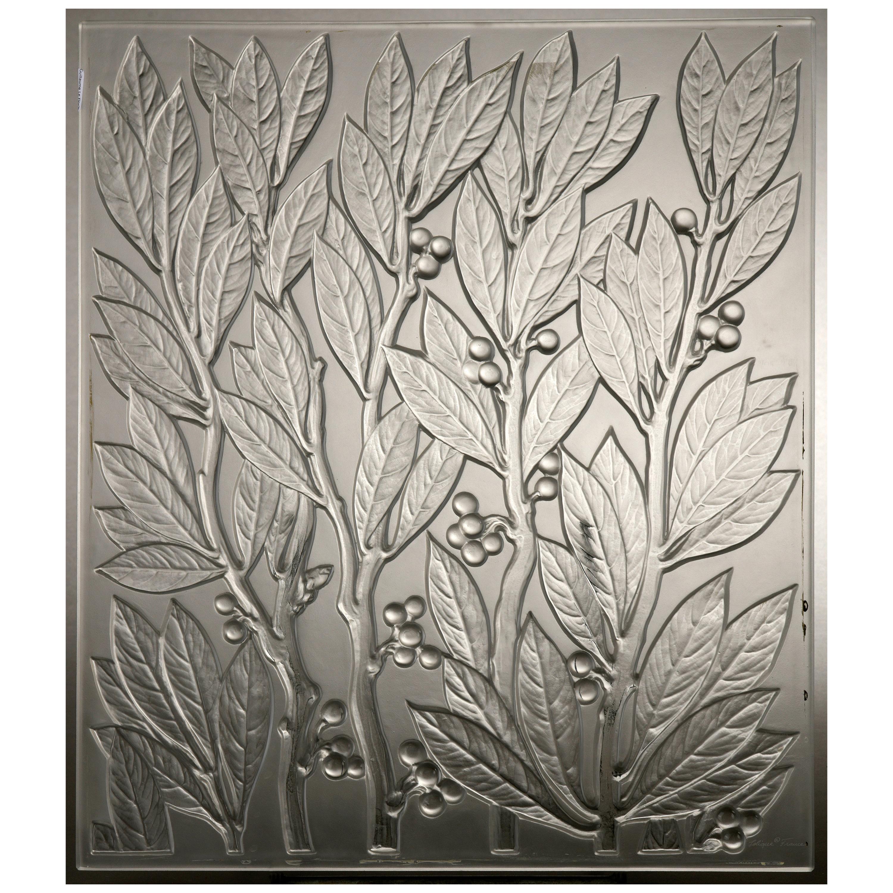 Lalique France : Lauriers Decorative Panel