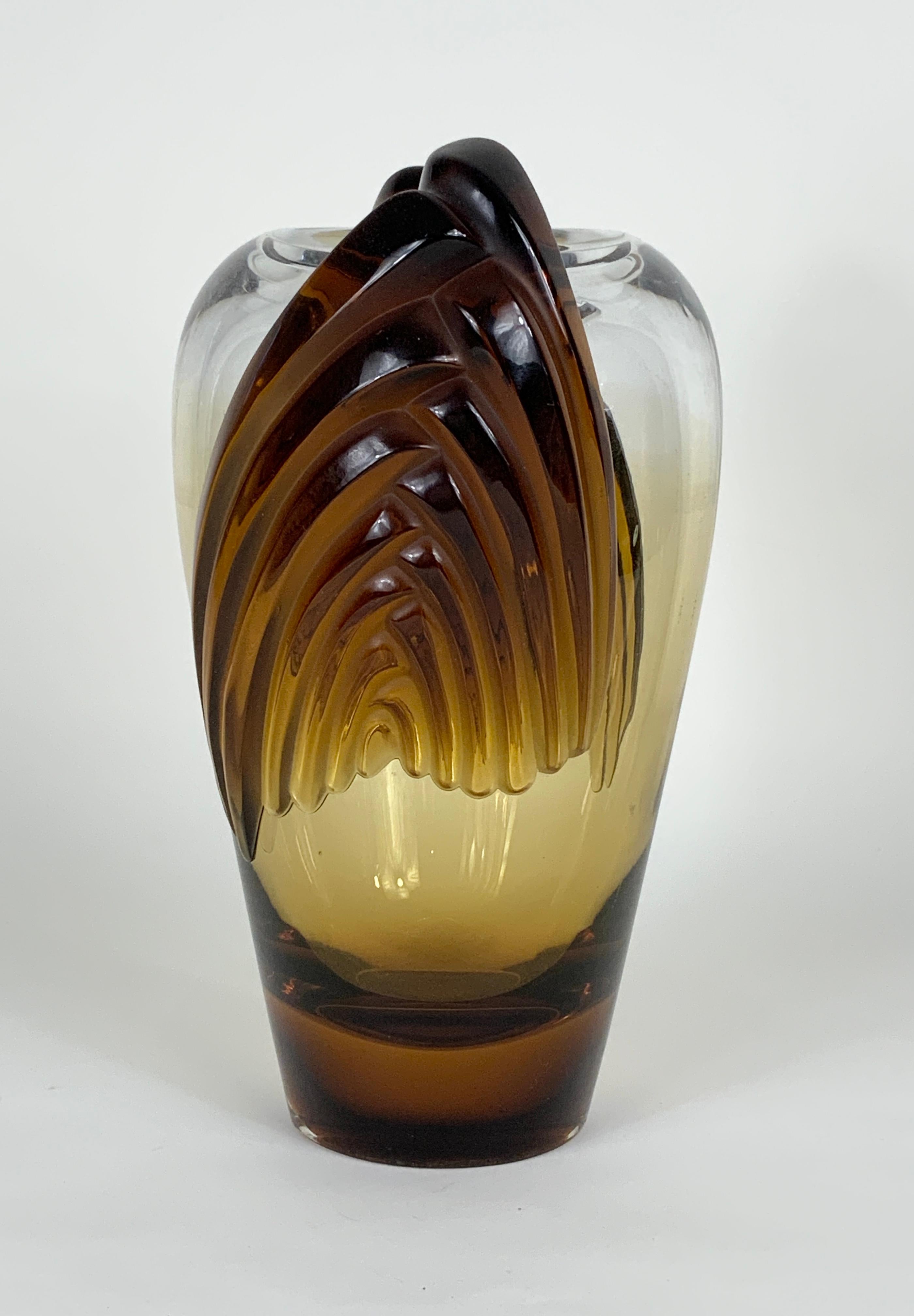 Postmoderno Vaso di cristallo Mari France 