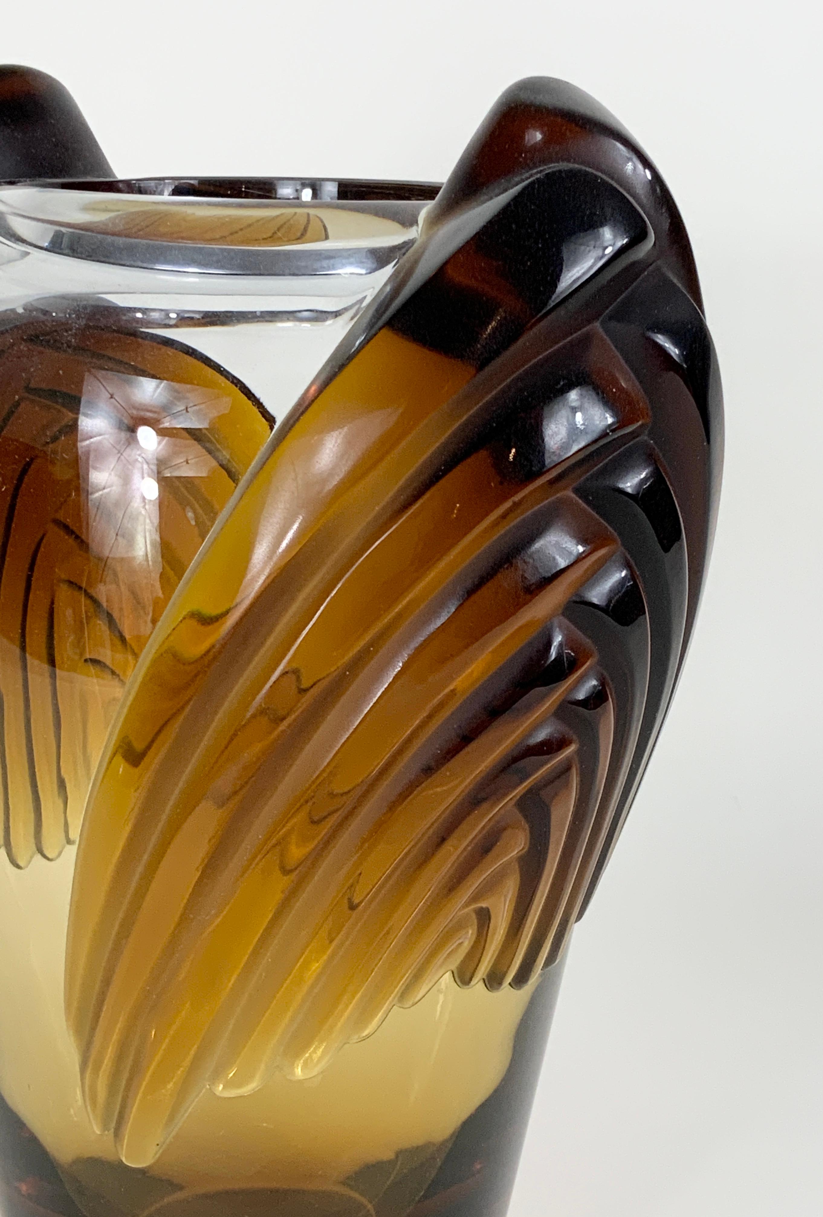 Francese Vaso di cristallo Mari France 