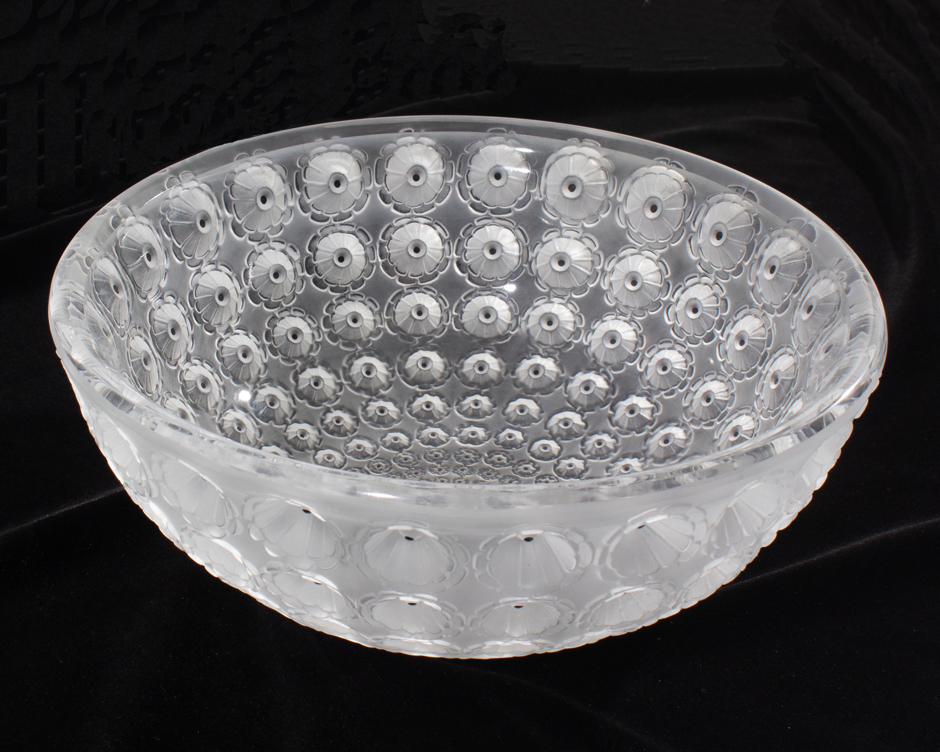 lalique nemours crystal bowl