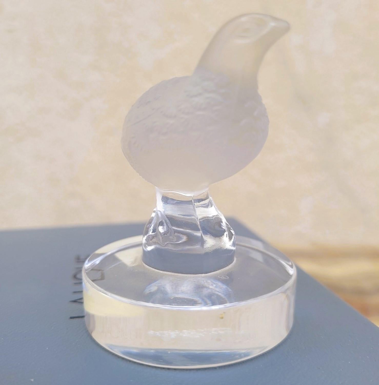 Art Nouveau Lalique Francia, Statuetta di pernice, 20° secolo in vendita