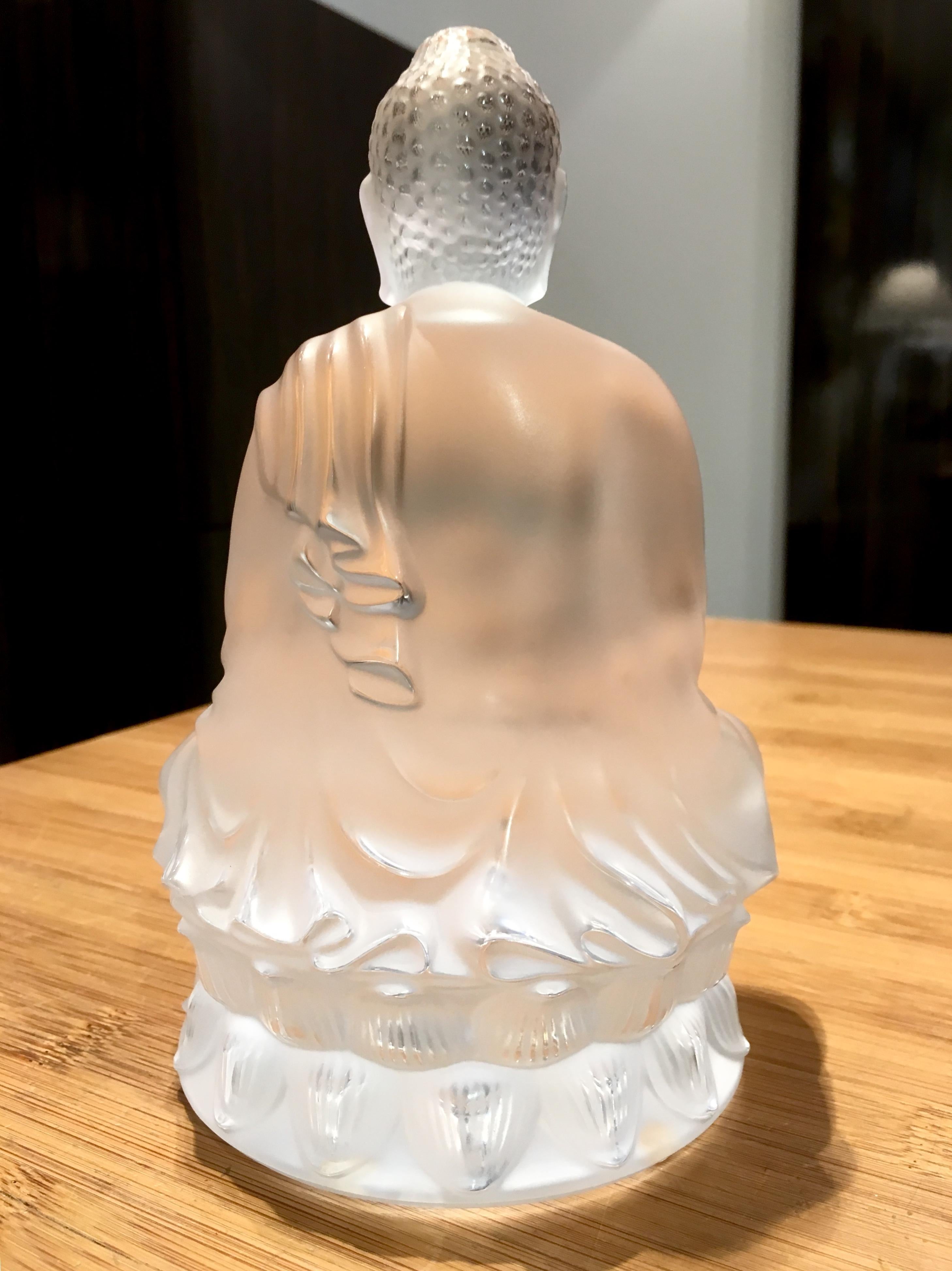 Other Lalique France, Sculpture Buddha Small Model, 2019 For Sale