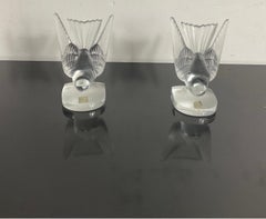 Lalique france serre-livre hirondelles