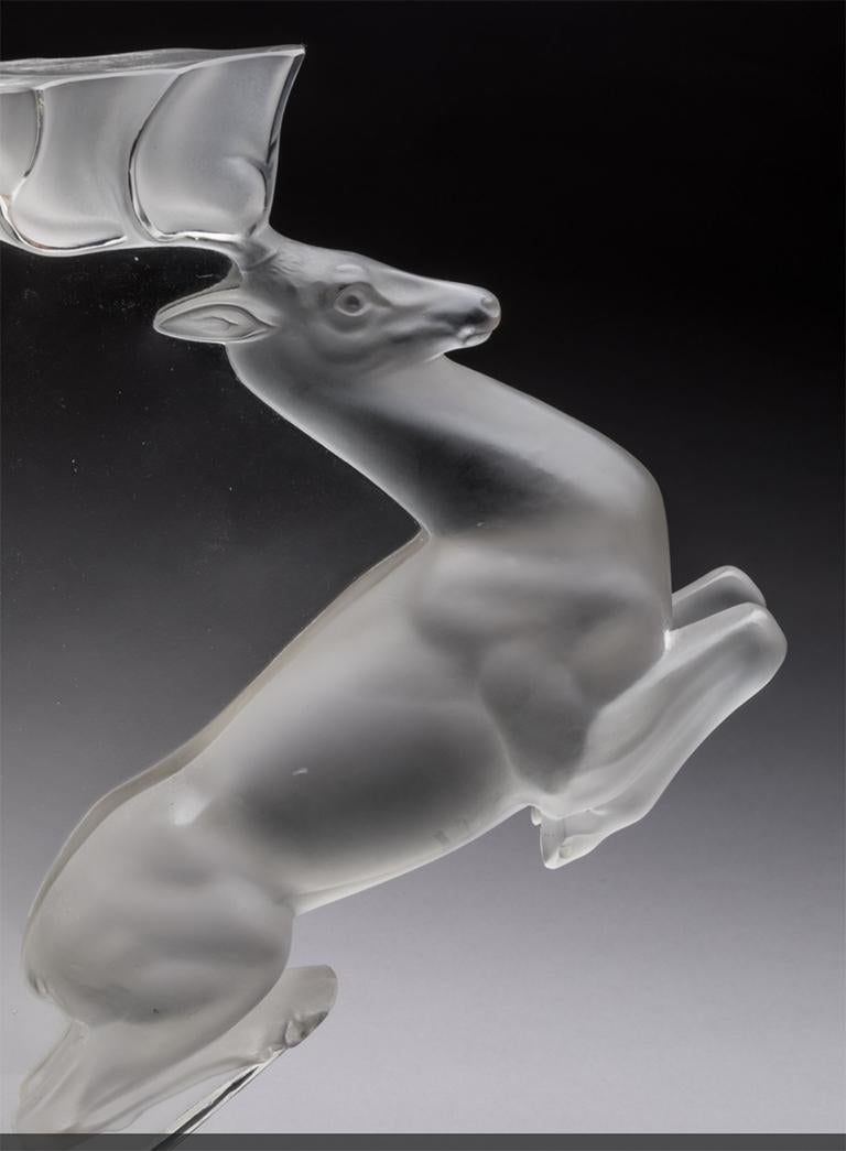 French Lalique France: Stag Console For Sale