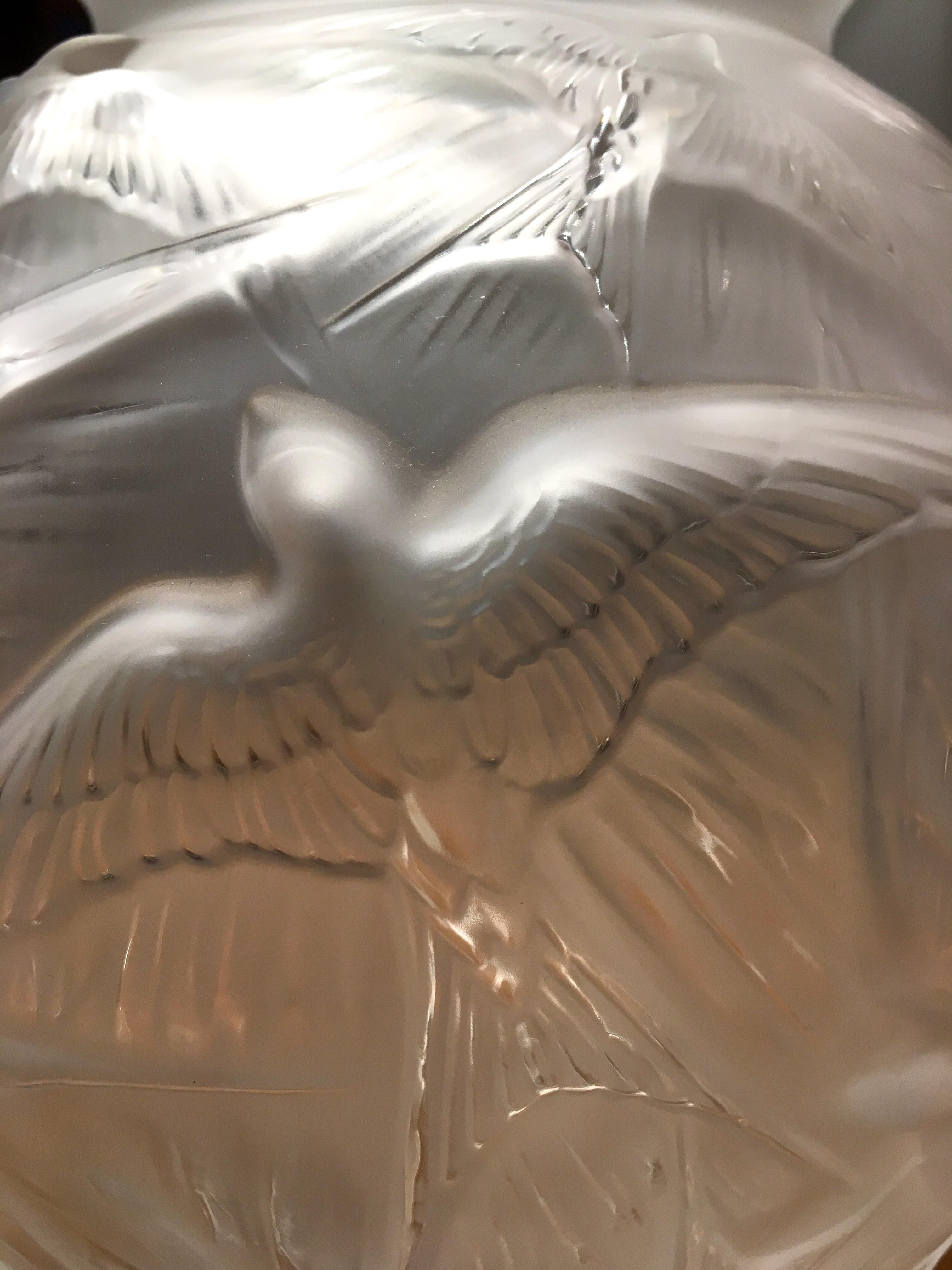 Lalique France, Swallow Vase, 2019 For Sale 1