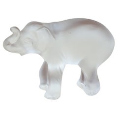 Lalique France, Timora Baby Elephant Figurine, 20th Century