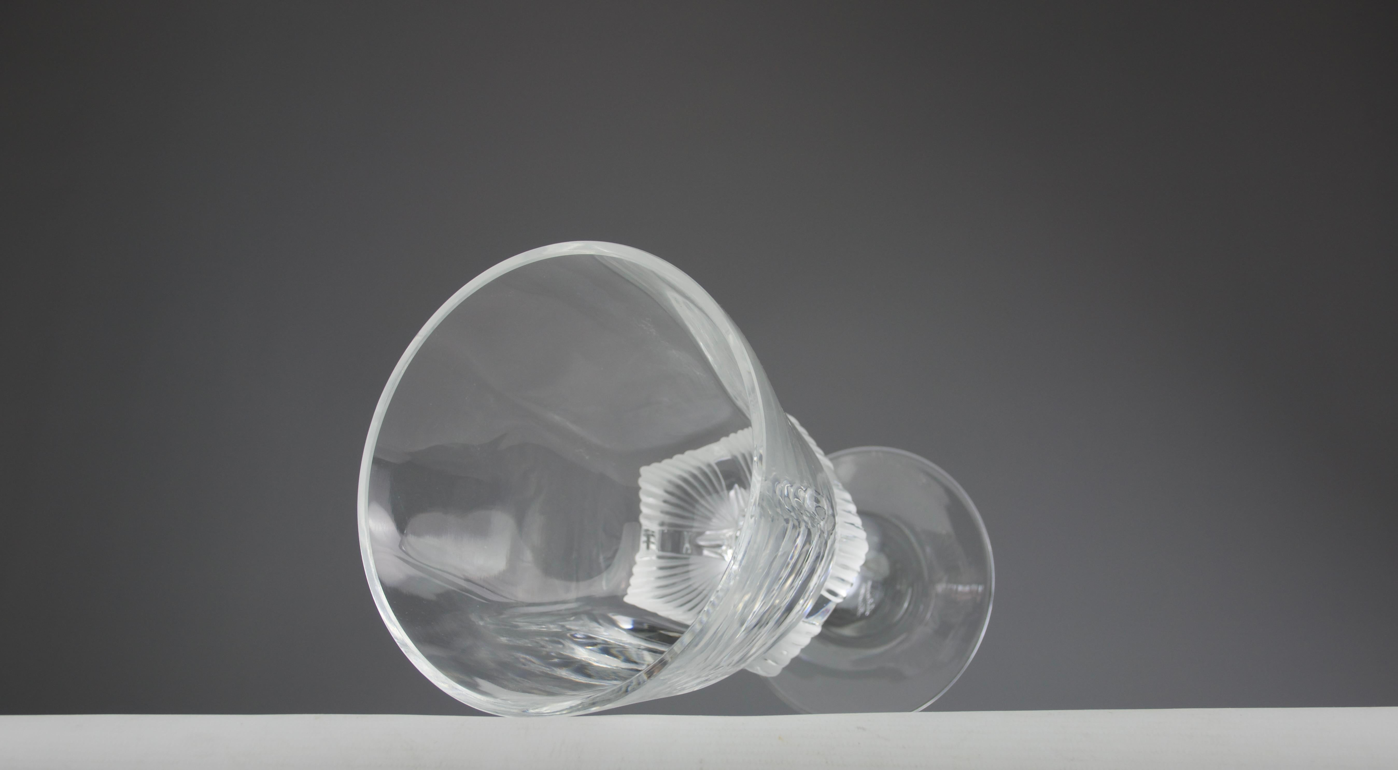 Fine XX secolo Lalique Francia, Vaso Tulip Calice 'Cleves', anni '80 in vendita