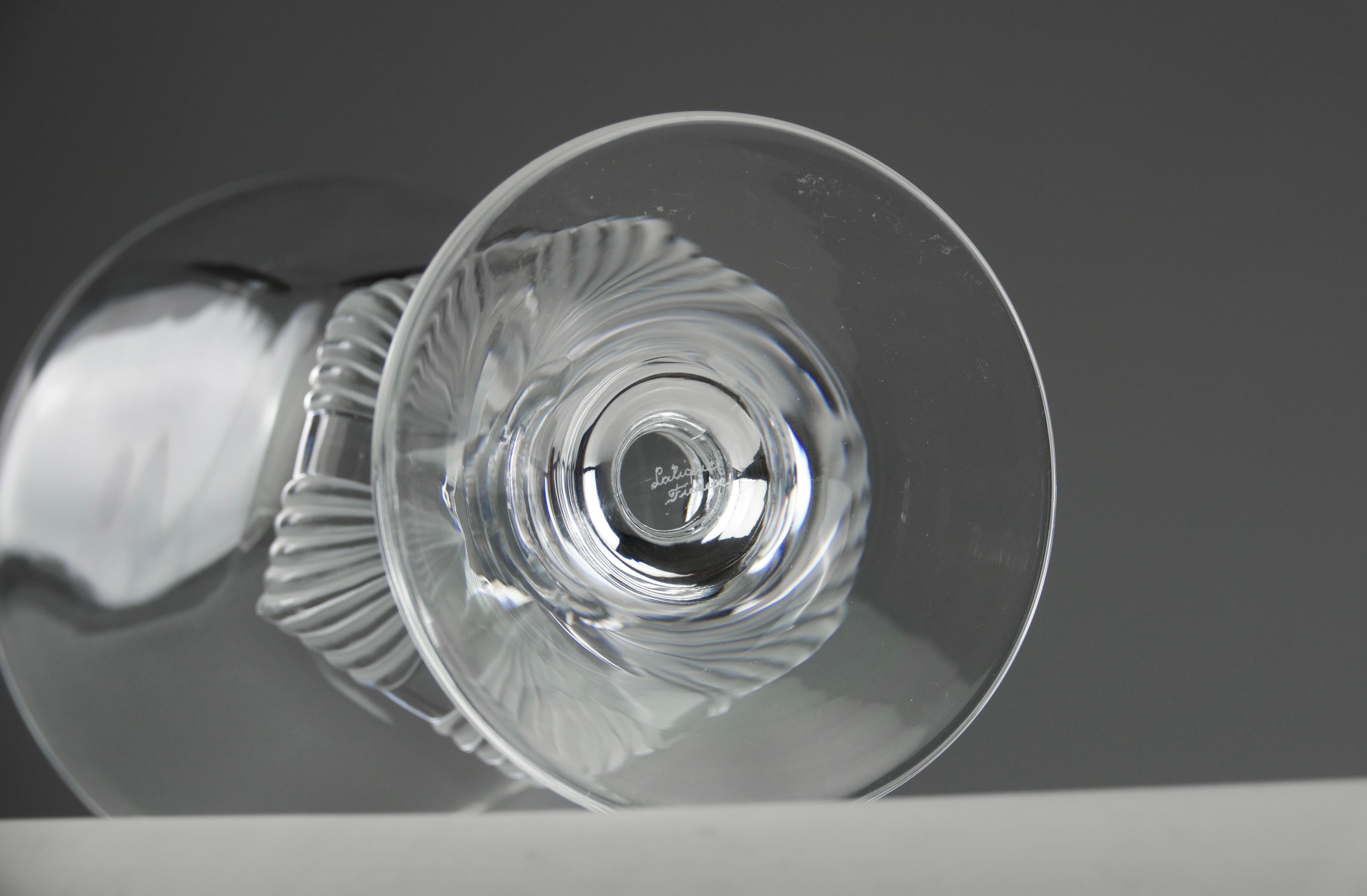Lalique Francia, Vaso Tulip Calice 'Cleves', anni '80 in vendita 1