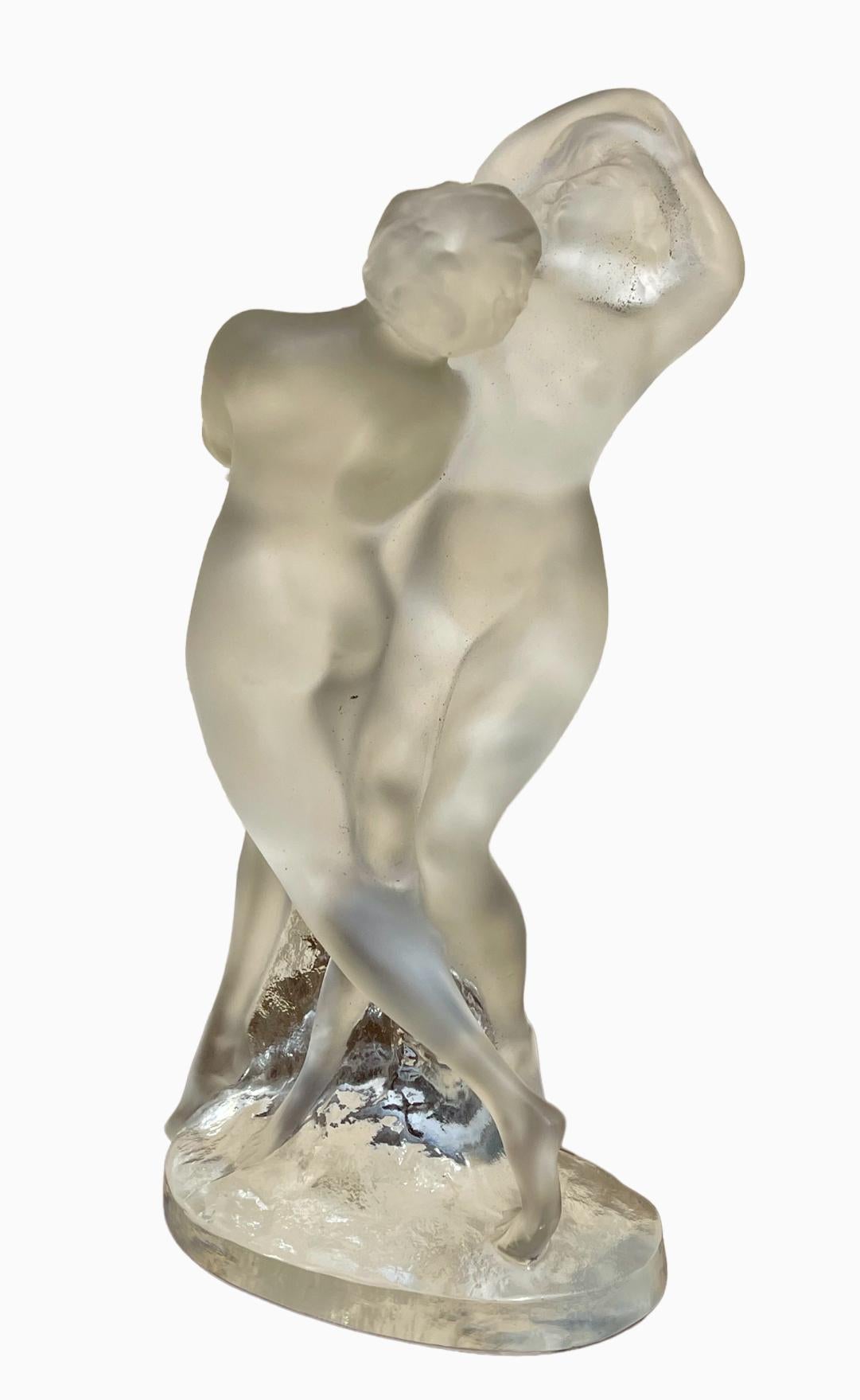 Lalique France - Two Naked Dancers, XXth For Sale 2