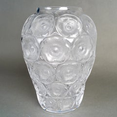 Lalique France - Vase Anemones Crystal - New in Box