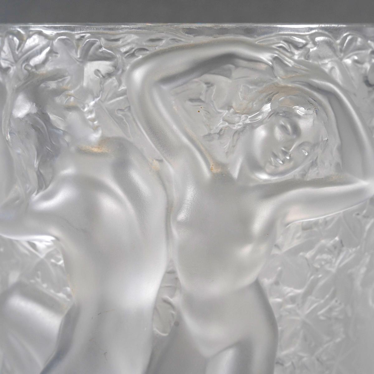 Lalique France - Vaso secchiello per ghiaccio Ganymede in cristallo smerigliato in vendita 1