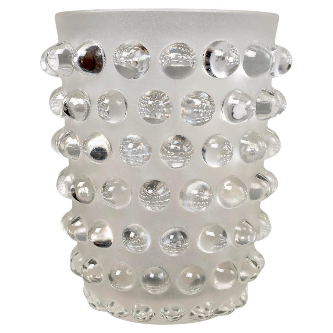 Lalique France Vase Mossi Crystal