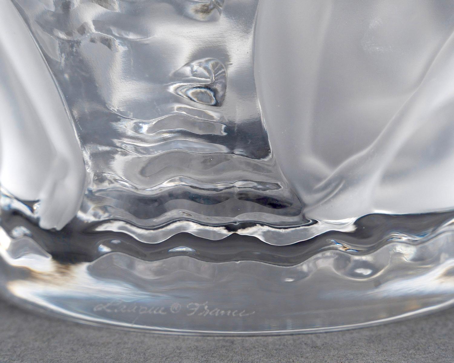 Lalique France - Vase Ondines Crystal en venta 1