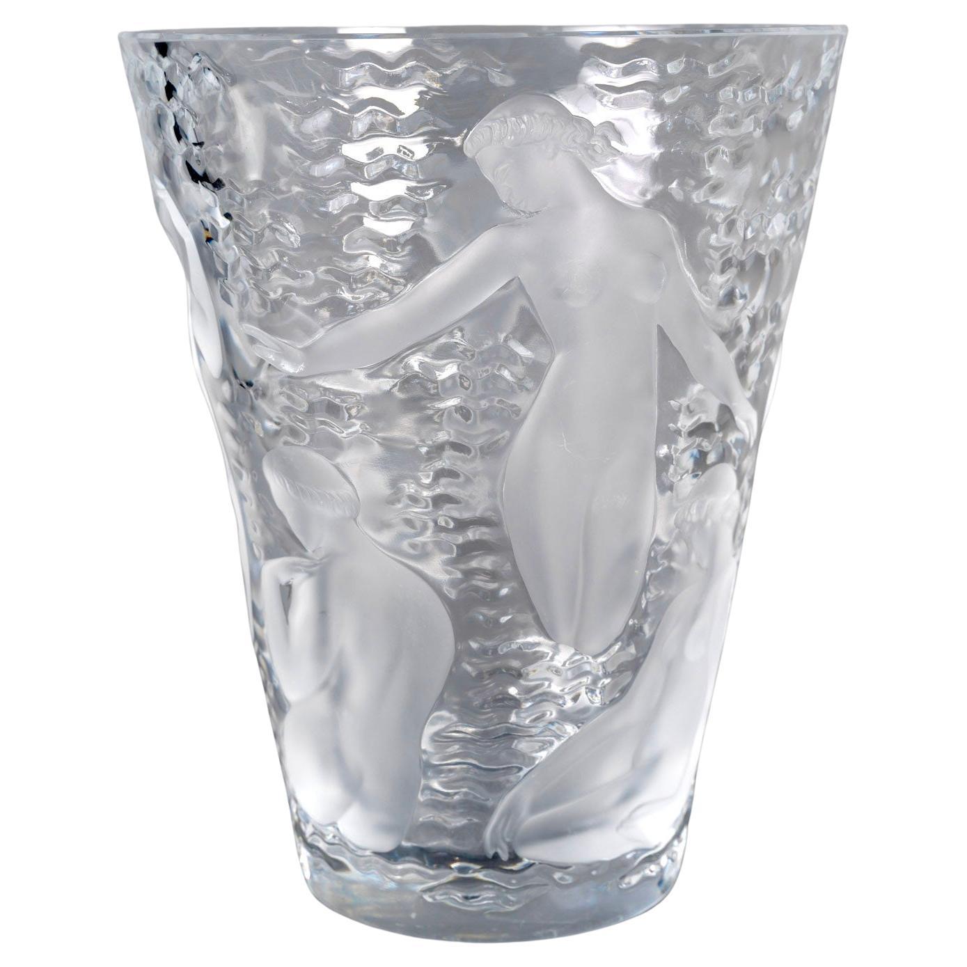Lalique France - Vase Ondines Crystal en venta