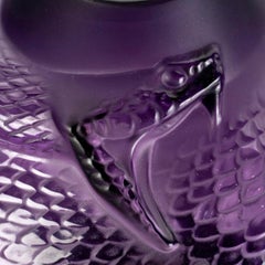 Lalique France - Vase Serpent Snake Purple Crystal N°44/88 New Box & Certificate