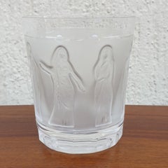 Lalique France, Whiskey Glass, Women In The Antique, 20th Century