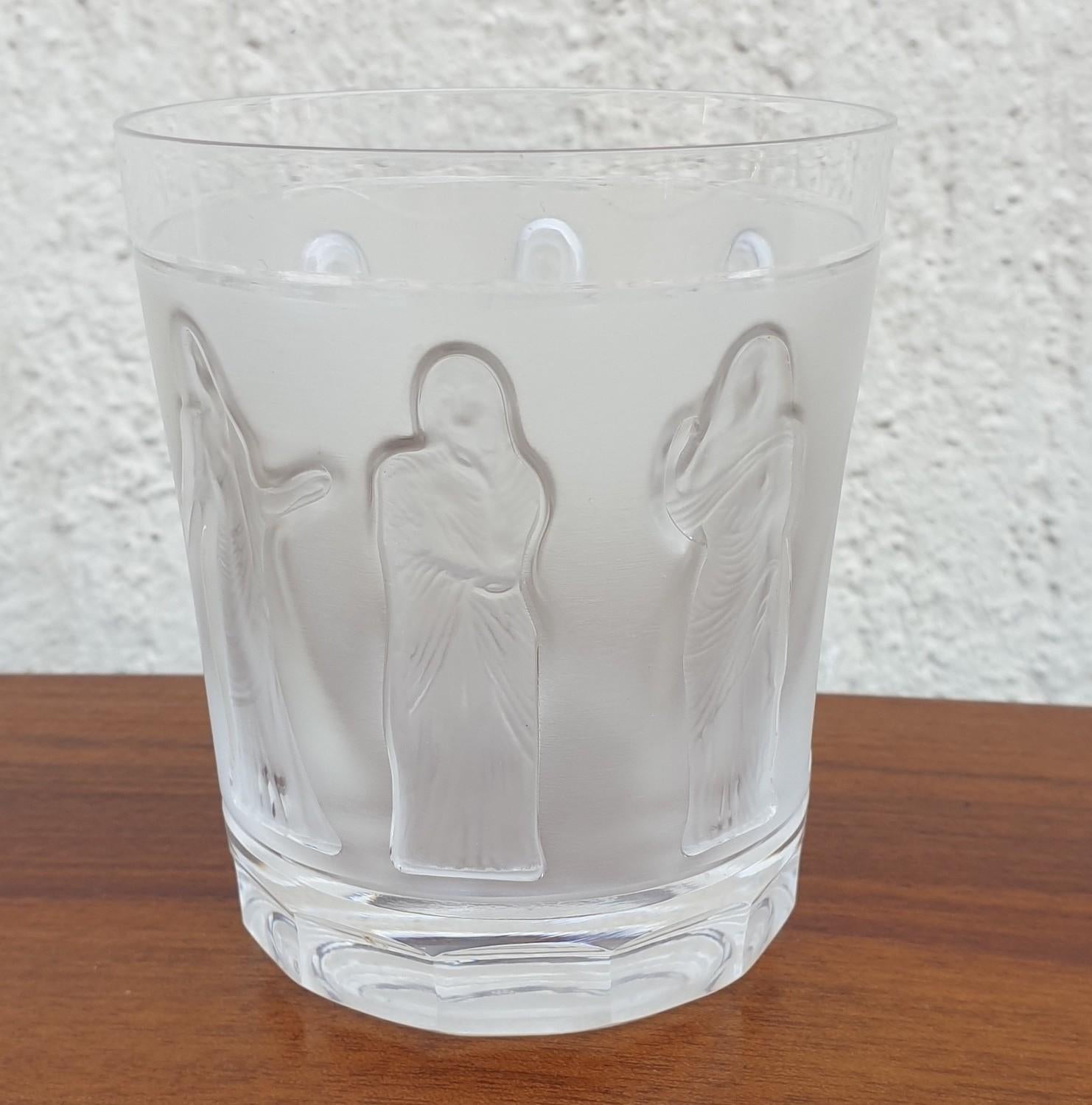 French Lalique France, Whiskey Glass, Women In The Antique, 20th Century