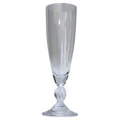 Lalique Frejus Set of 4 Champagne flutes
