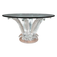 Lalique 'Cactus' Center Table aus Milchglas im französischen Art-Deco-Stil