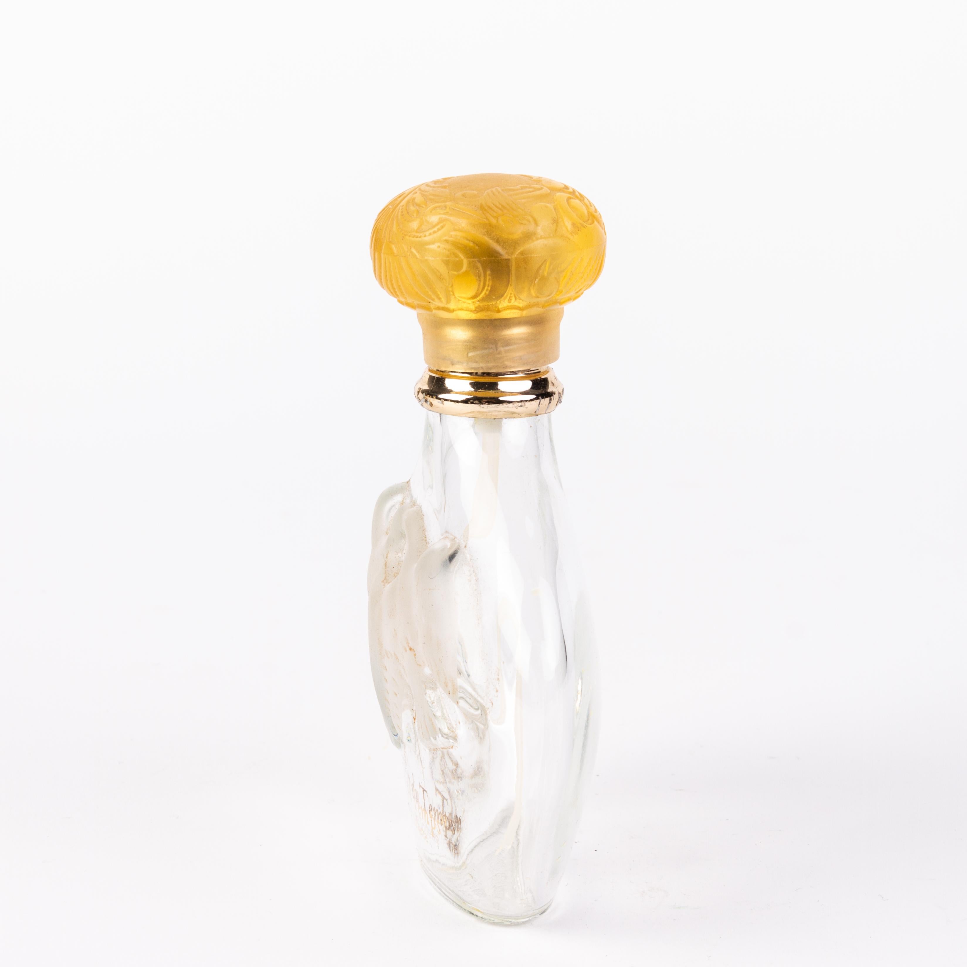 20th Century Lalique French Bas Relief Scent Perfume Bottle  For Sale