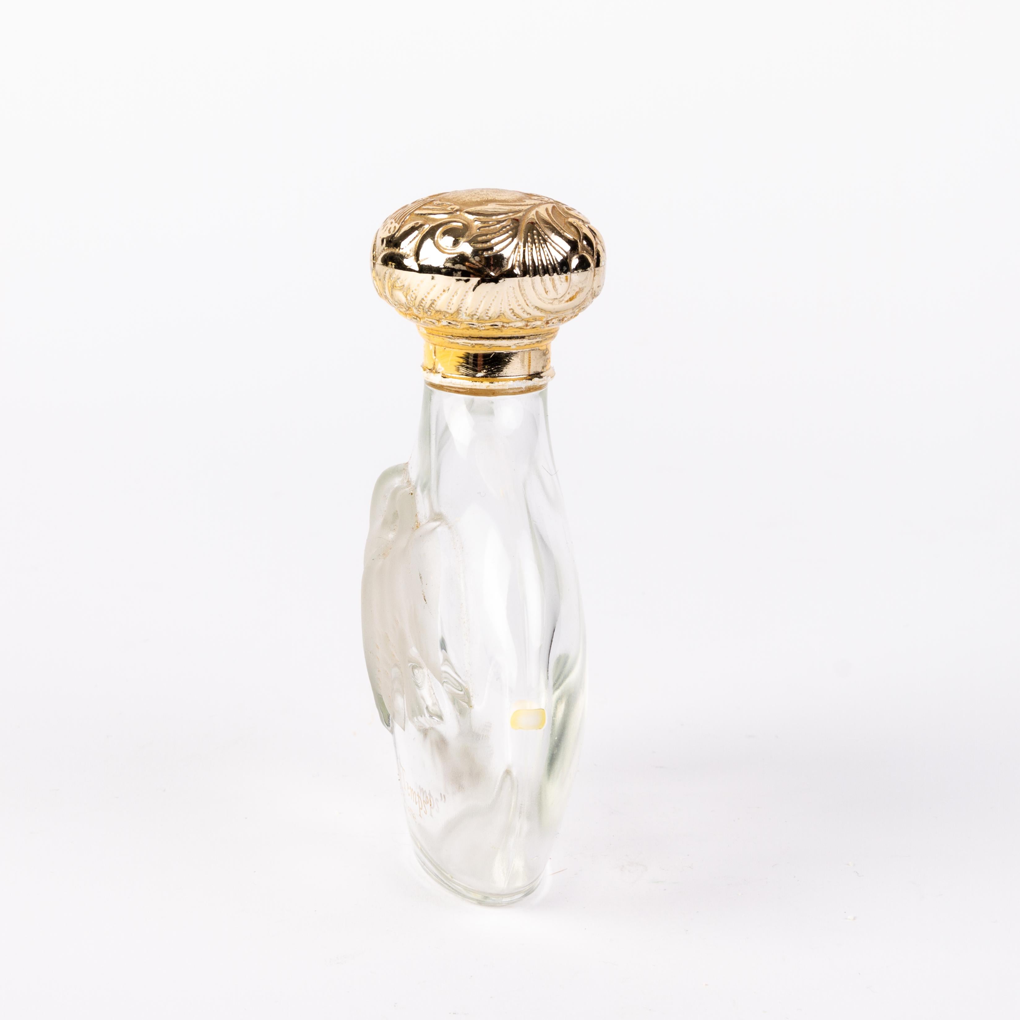 20th Century Lalique French Bas Relief Scent Perfume Bottle  For Sale