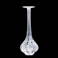 Lalique French Claude Frosted Vase