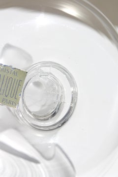 Lalique French Crystal Modern "Dove" Ring Dish