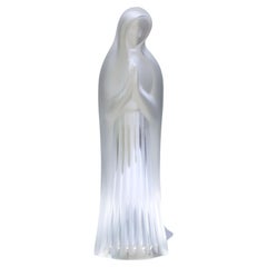 Lalique Frosted Glass Figure of a Madonna
