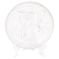 Lalique Frosted Glass French Dragonflies Dish