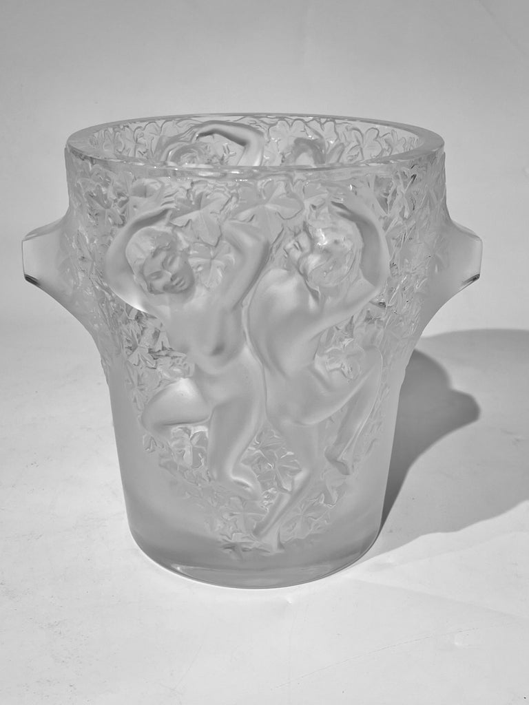 Lalique Ganymede Crystal Ice Bucket / Champagne Cooler / Vase For