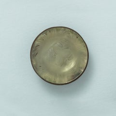 Broche Lalique de cristal y metal