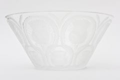 Lalique Glass Bowl or Centerpiece Bowl Thistle Pattern Vintage
