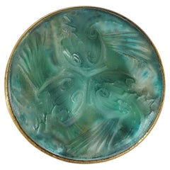Lalique Glass Fish Brooch