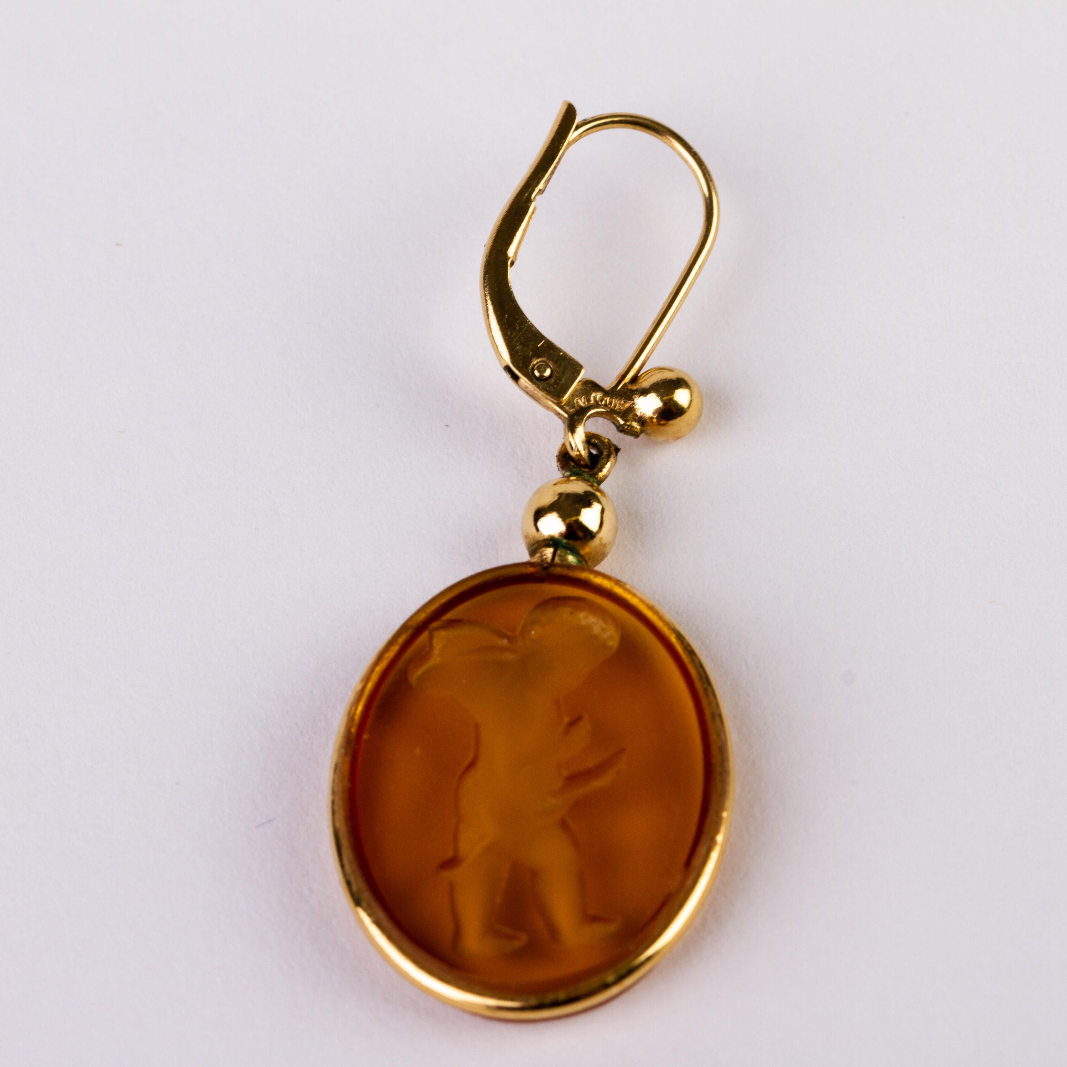 Boucles D'oreilles Clip En Cristal Lalique Motif Muguet (Lys De La Vallée) - Neuf Avec étiquettes, Fermoir à Clip