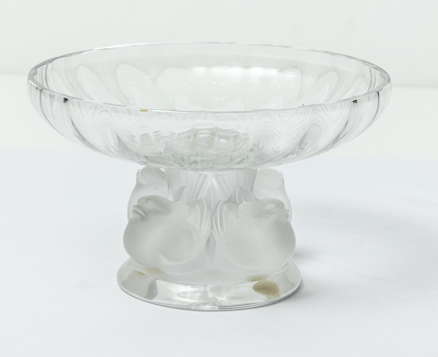 20th Century Lalique Glass Nogent Bowl For Sale